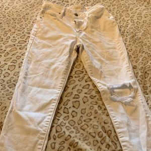 Levi’s 721 high rise skinny ripped jeans